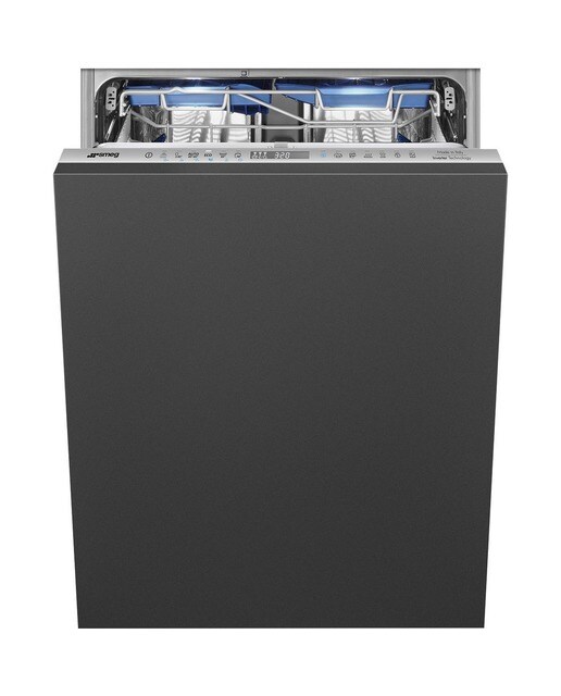 Máquina de Lavar Loiça Encastrável Smeg Universal STL324AQLL de 14 Conjuntos e de 60 cm Inox-1