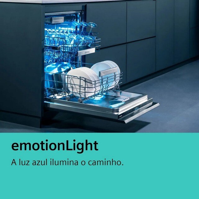 Máquina de Lavar Loiça Encastrável Siemens iQ700 SN97TX02CE varioHinge, 3ª Bandeja, de 14 Conjuntos e de 60 cm 4