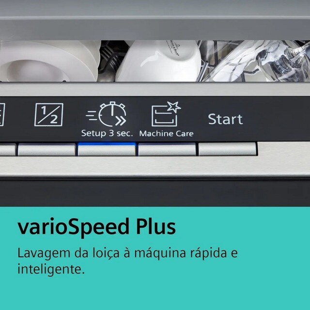 Máquina de Lavar Loiça Encastrável Siemens iQ700 SN97TX02CE varioHinge, 3ª Bandeja, de 14 Conjuntos e de 60 cm 5