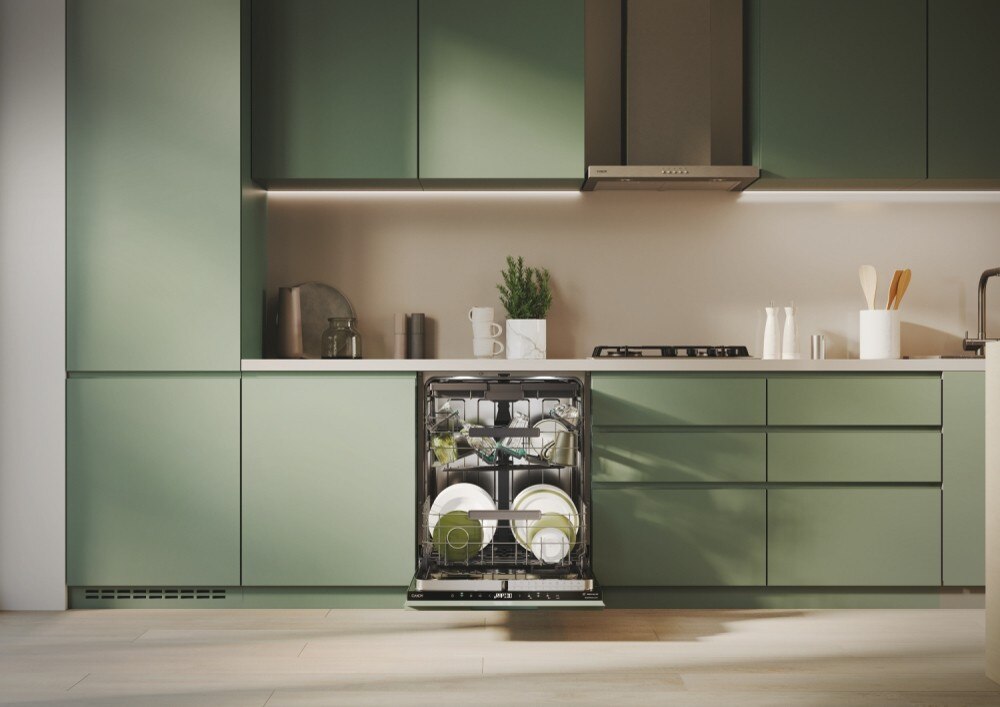 Máquina de Lavar Loiça Encastrável Candy CNS 4A4S3PSB Rapidó, 3º Cesto, de 14 Conjuntos e de 60 cm Inox-9