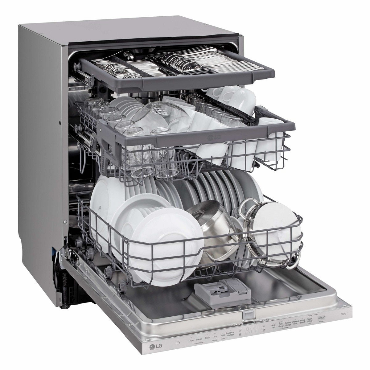 Máquina de Lavar Loiça Encastrável LG DB243TX Inverter Direct Drive?, de 14 Conjuntos, 3º Cesto e de 60 cm 6