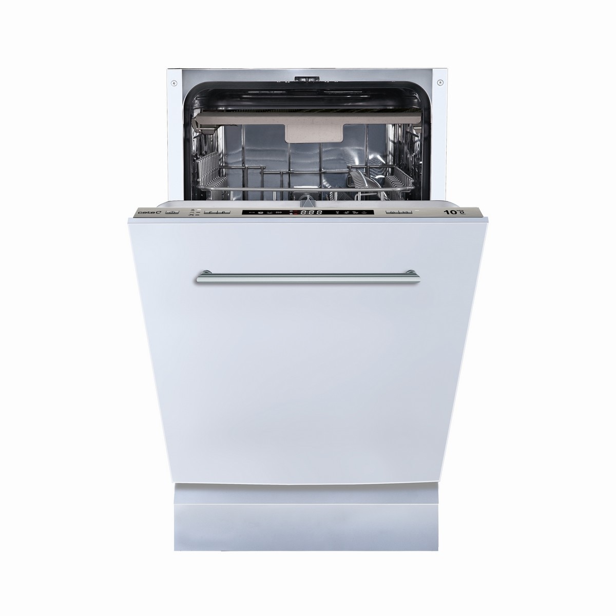 Máquina de Lavar Loiça Encastrável Cata LVI 48010 de 10 Conjuntos, 3º Cesto, Abertura Automática e de 50 cm Branco-1