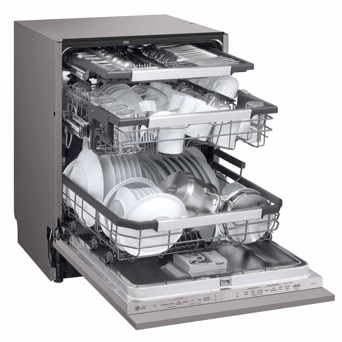 Máquina de Lavar Loiça Encastrável LG DB597TXS QuadWash, 14 Conjuntos e 60 cm 8
