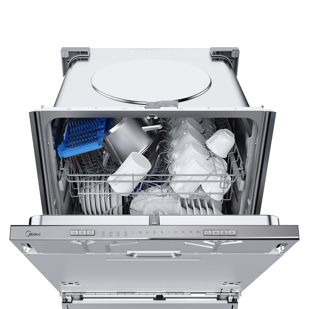 Máquina de Lavar Loiça Encastrável Midea MDWPB1303LS-W de 13 Conjuntos e 60 cm 5