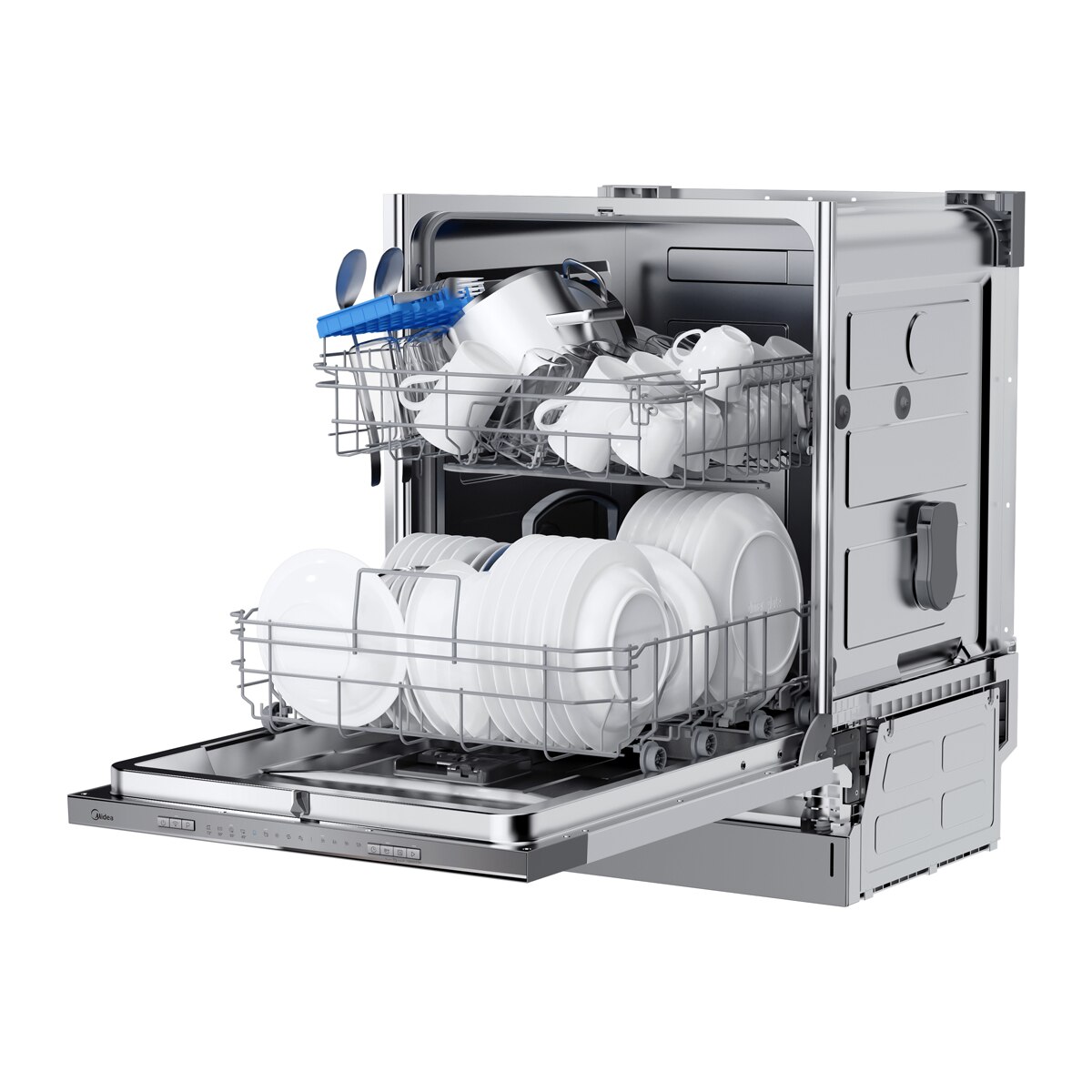 Máquina de Lavar Loiça Encastrável Midea MDWPB1303LS-W de 13 Conjuntos e 60 cm 6