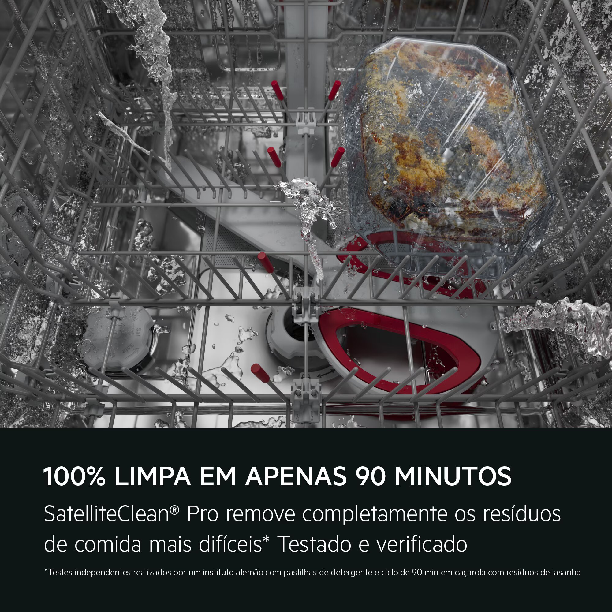 Máquina de Lavar Loiça Encastrável AEG Série 8000 GI8200X5TN, de 14 Conjuntos, 3ª Bandeja, Cesto Regulável em Altura, Luz Interior, Extra Silenciosa e de 60 cm 9