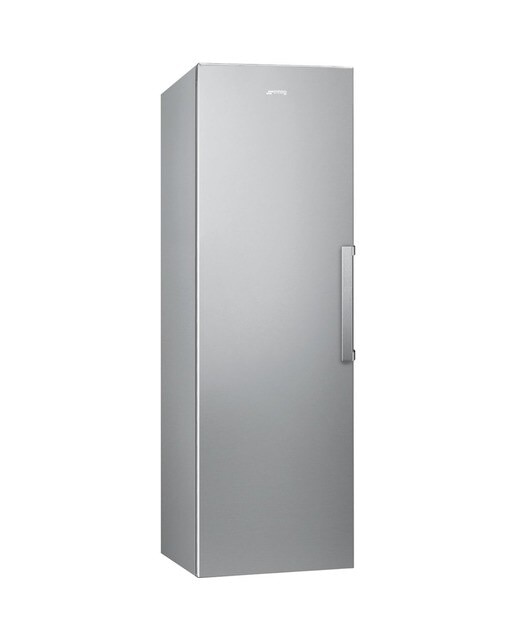 Imagem 0 de Arca Congeladora Vertical Smeg Universal FF18EN2HX No Frost com Dobradiças à Esquerda e de 186 cm - Aço Inox