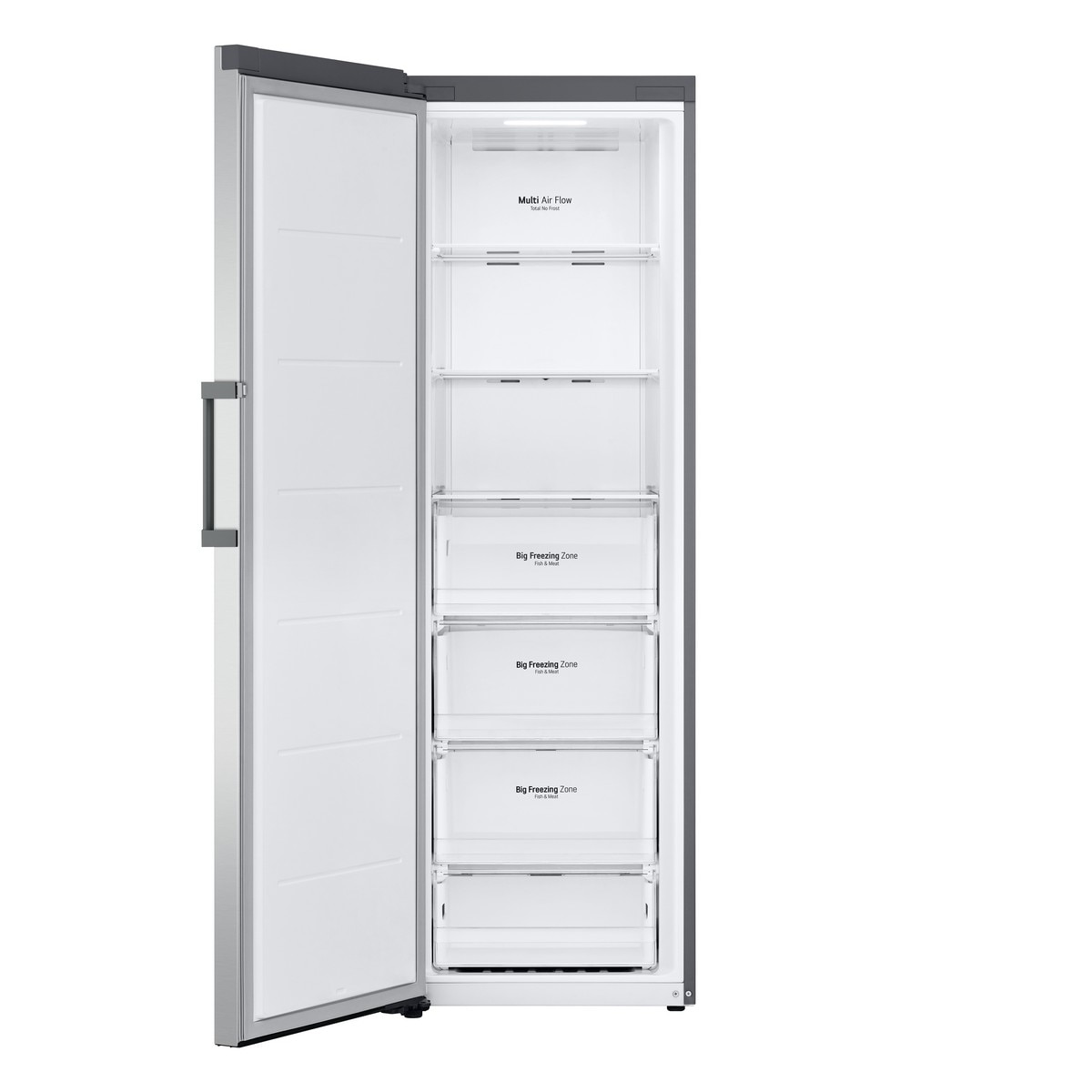 Arca Congeladora Vertical LG Multi-Air Flow™ GFE41PZGSZ No Frost  de 186 cm - Shiny Steel 4