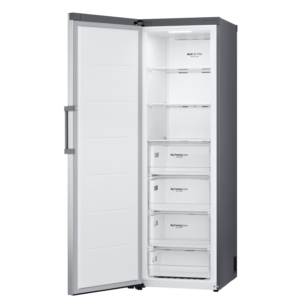 Arca Congeladora Vertical LG Multi-Air Flow™ GFE41PZGSZ No Frost  de 186 cm - Shiny Steel 6