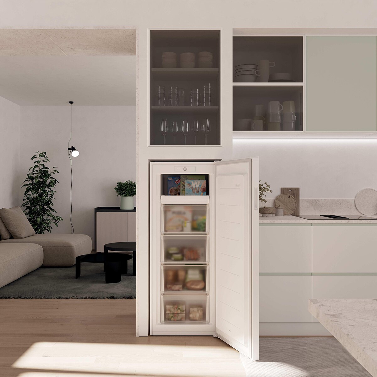 Arca Congeladora Vertical Candy CNUQ2L513EW de 138 cm - Branco Branco-8