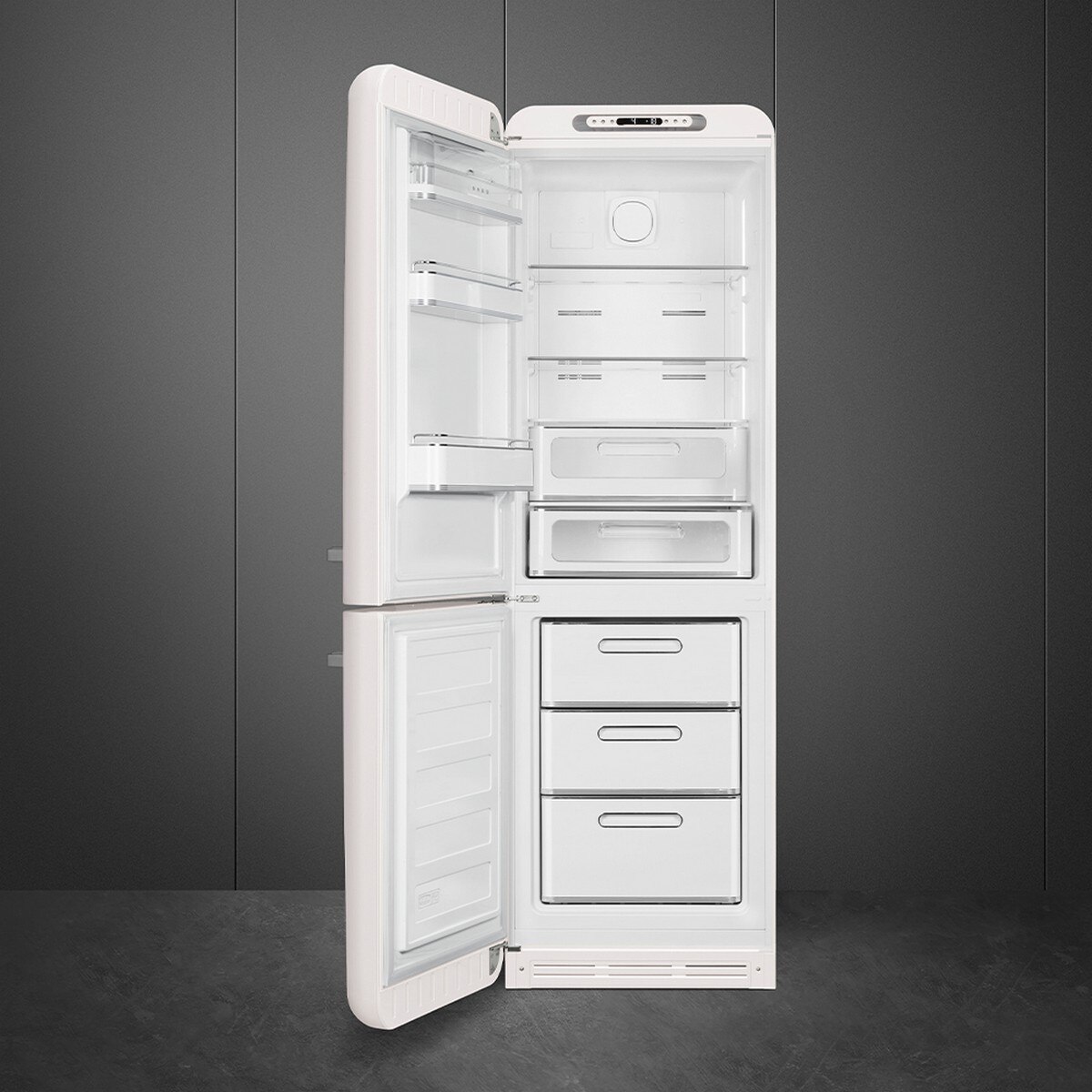 Frigorífico Combinado Smeg FAB32LWH6 No Frost, 331 Litros, com Abertura à Esquerda - Branco Branco-2