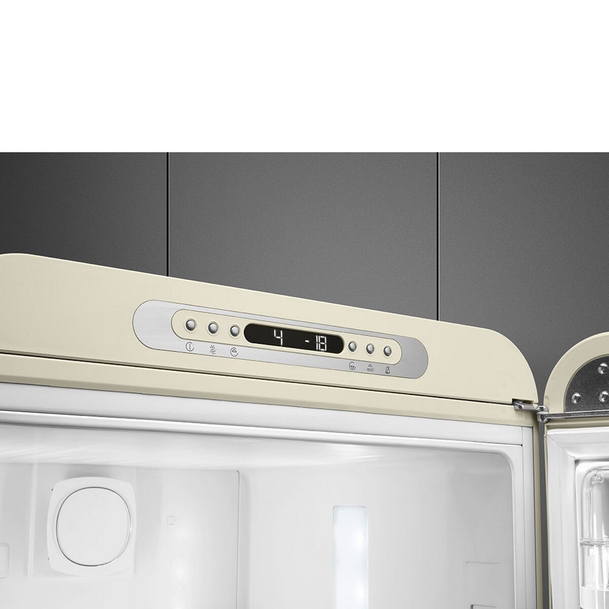 Frigorífico Combinado Smeg FAB32RCR6 Total No Frost, 331 litros com Abertura à Direita - Creme 9