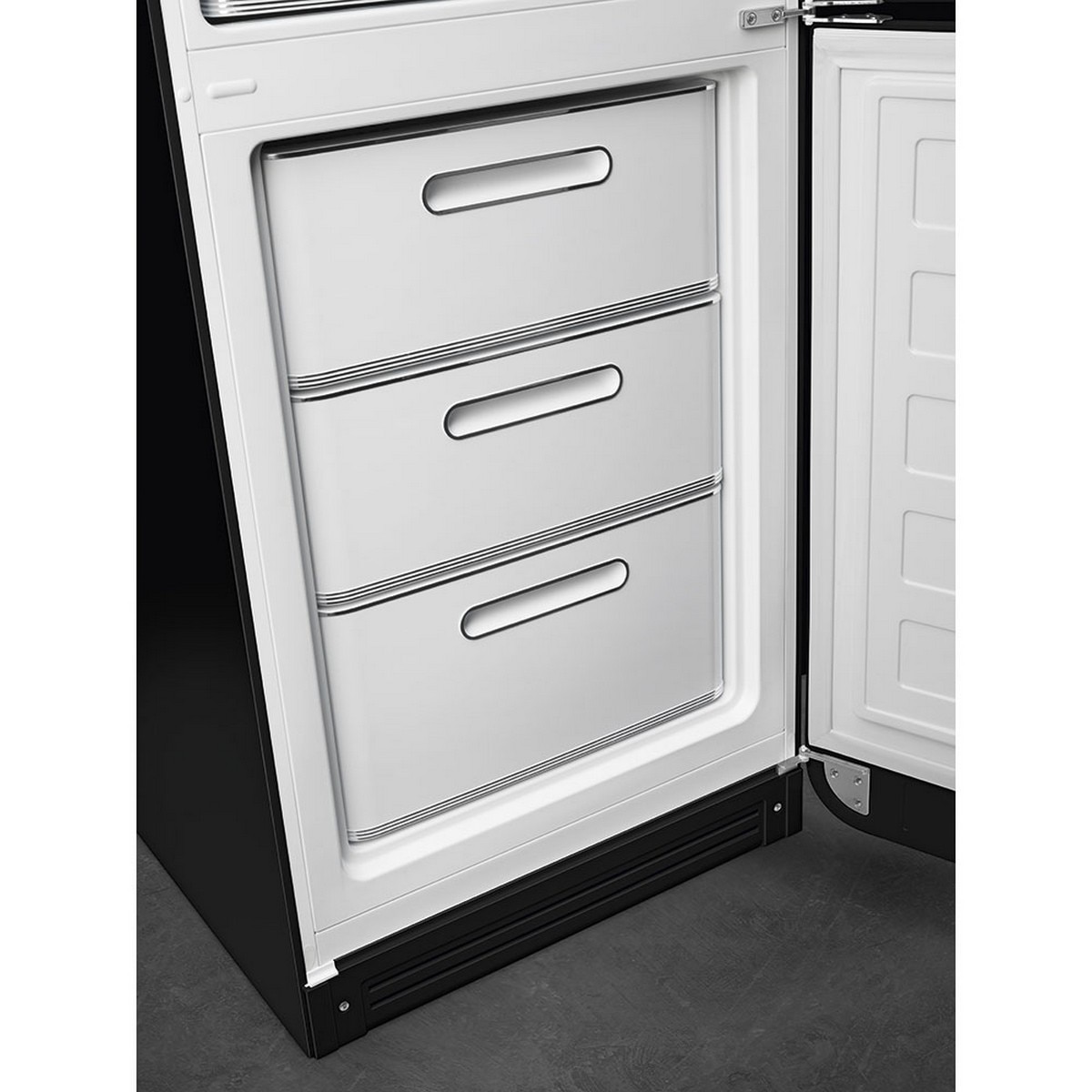 Frigorífico Combinado Smeg Anni 50 FAB32RBL6 Total No Frost com Abertura à Direita - Preto Preto-7