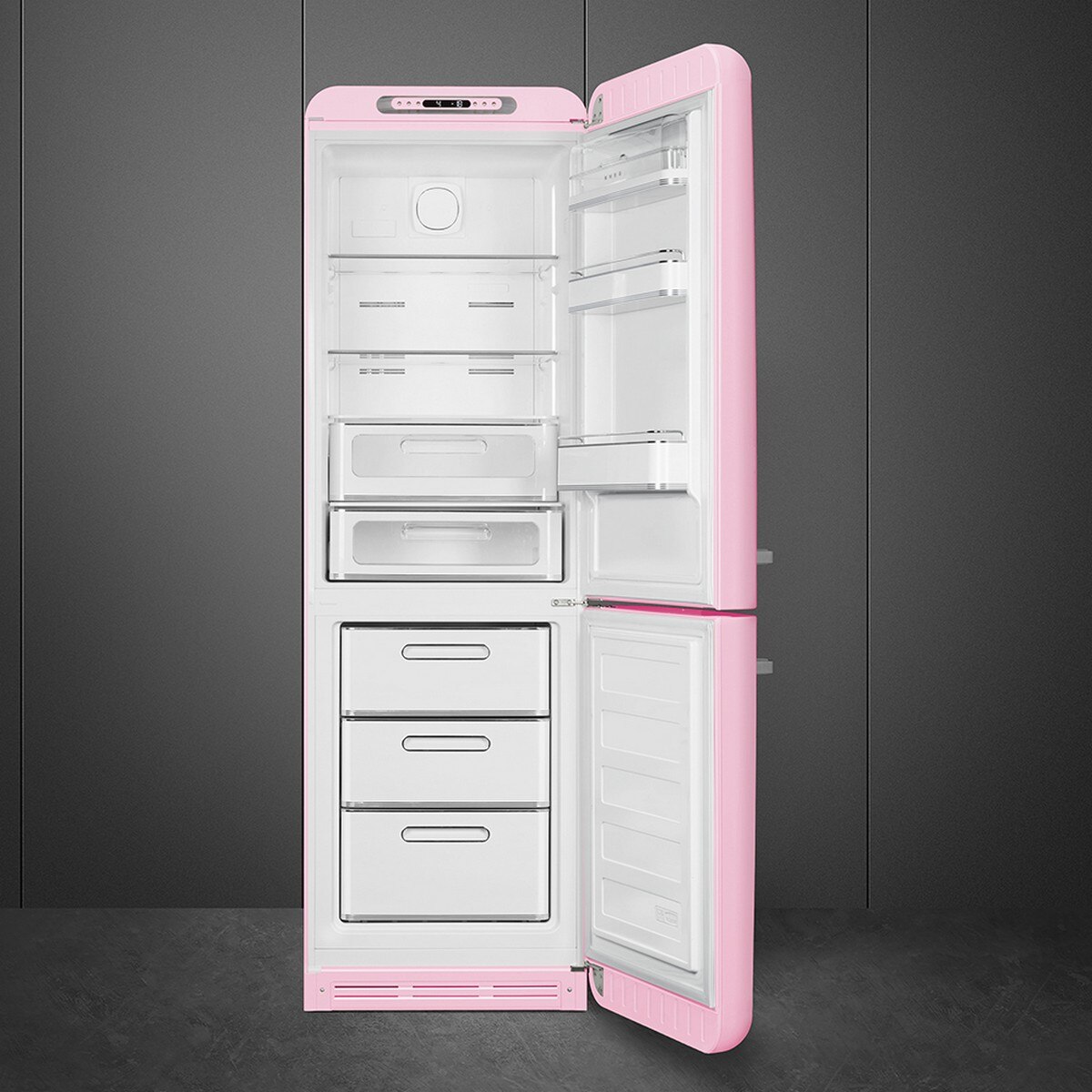 Frigorífico Combinado Smeg Anni 50 FAB32RPK6 Total No Frost com Abertura à Direita - Rosa Rosa-4