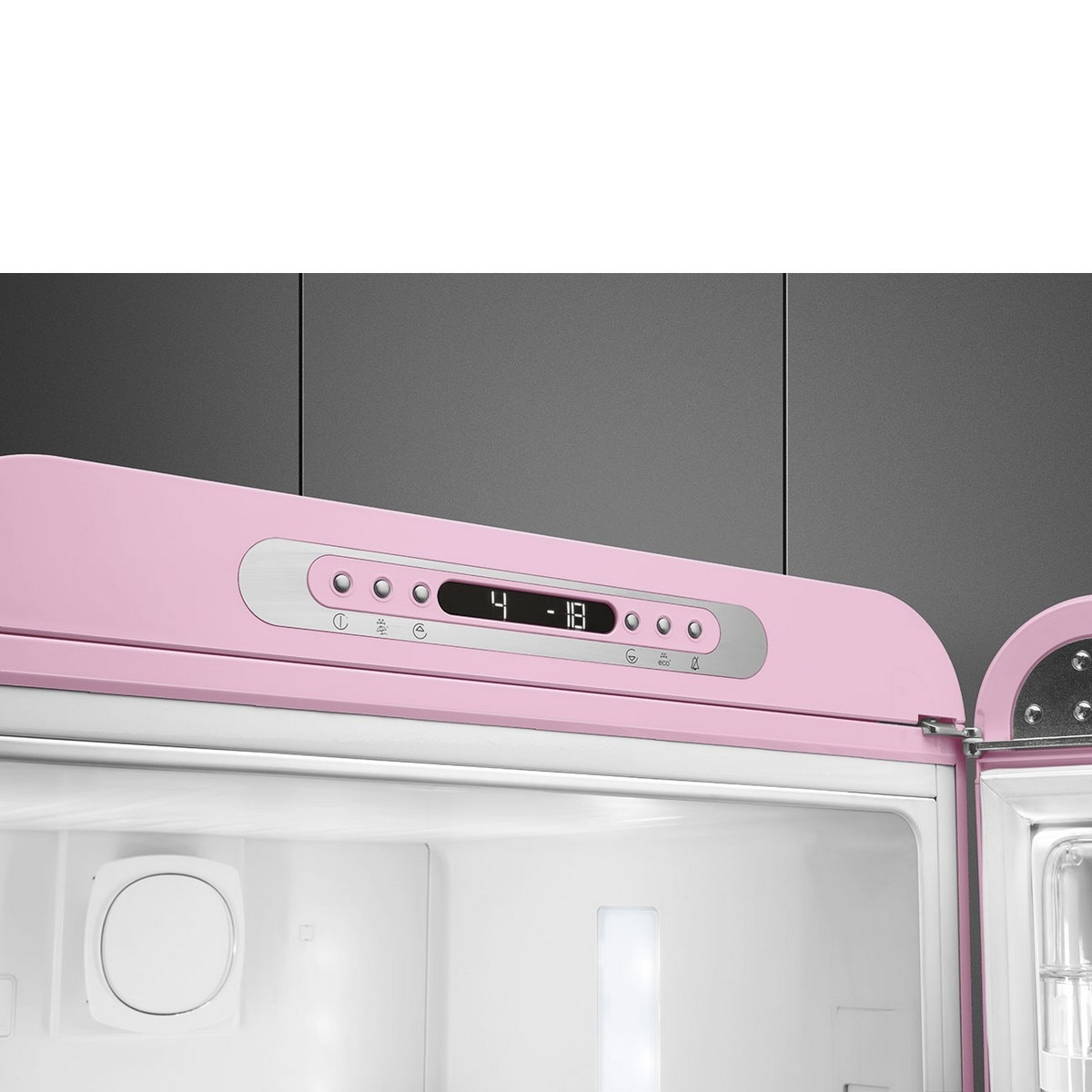 Frigorífico Combinado Smeg Anni 50 FAB32RPK6 Total No Frost com Abertura à Direita - Rosa Rosa-9