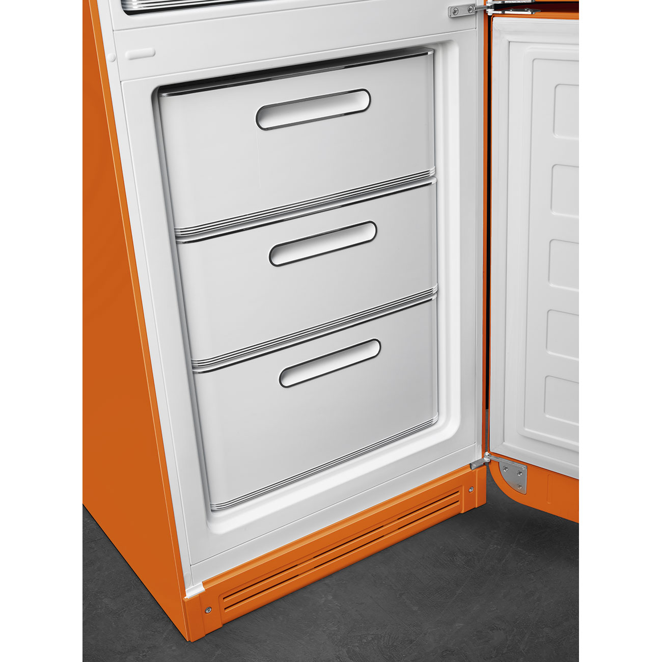 Frigorífico Combinado Smeg FAB32ROR6 Total No Frost, 331 Litros com Abertura à Direita - Laranja Laranja-6