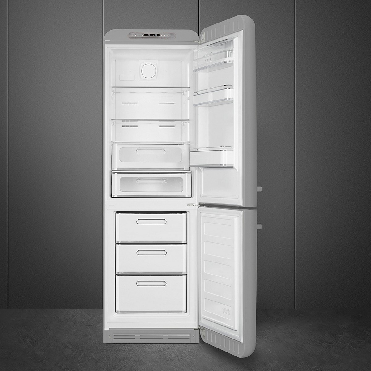 Frigorífico Combinado Smeg Anni 50 FAB32RSV6 Total No Frost com Abertura à Direita - Silver Silver-3