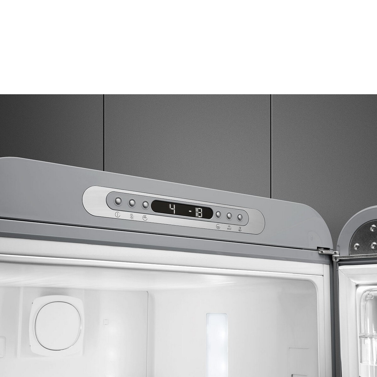 Frigorífico Combinado Smeg Anni 50 FAB32RSV6 Total No Frost com Abertura à Direita - Silver Silver-9