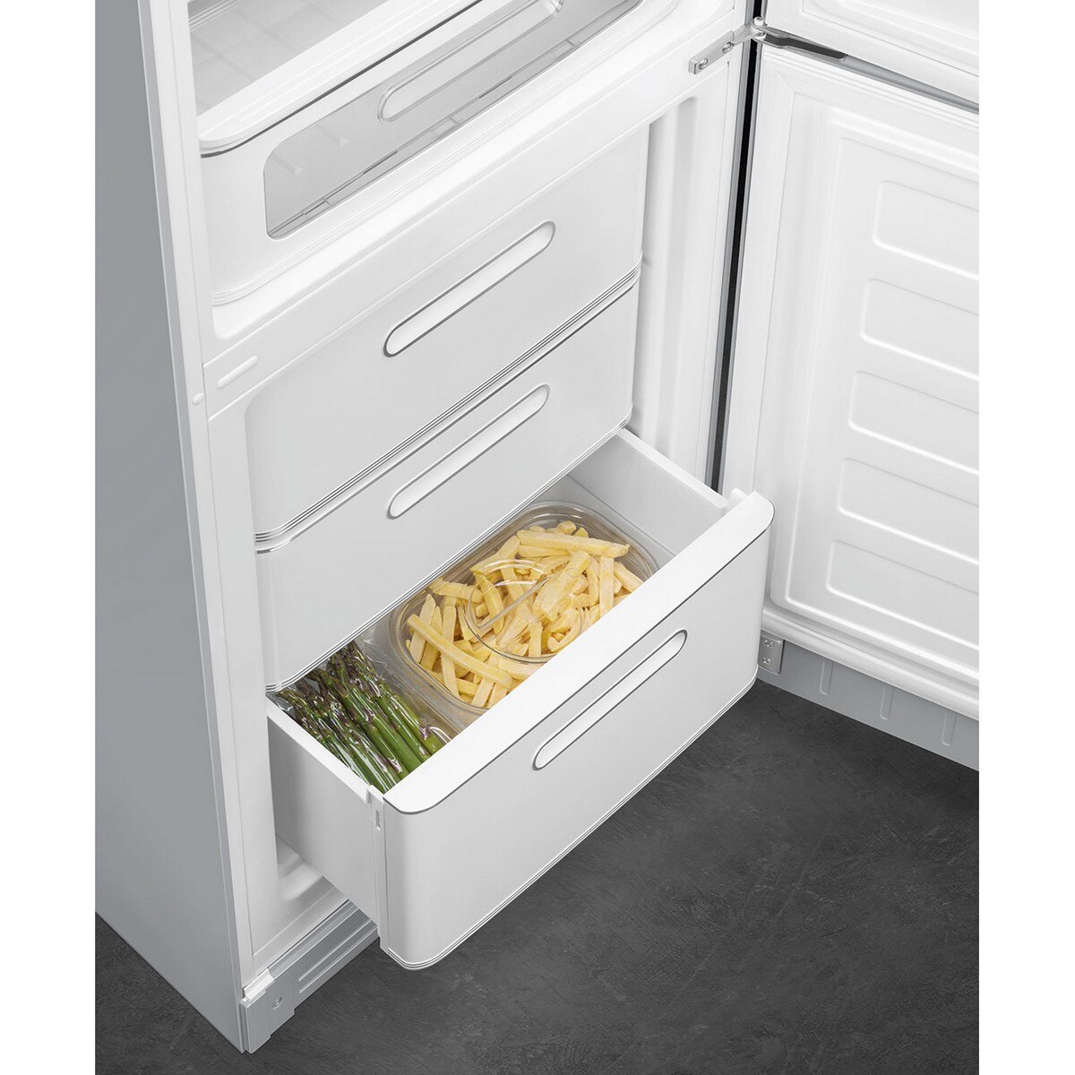 Frigorífico Combinado Smeg Anni 50 FAB32RSV6 Total No Frost com Abertura à Direita - Silver Silver-12