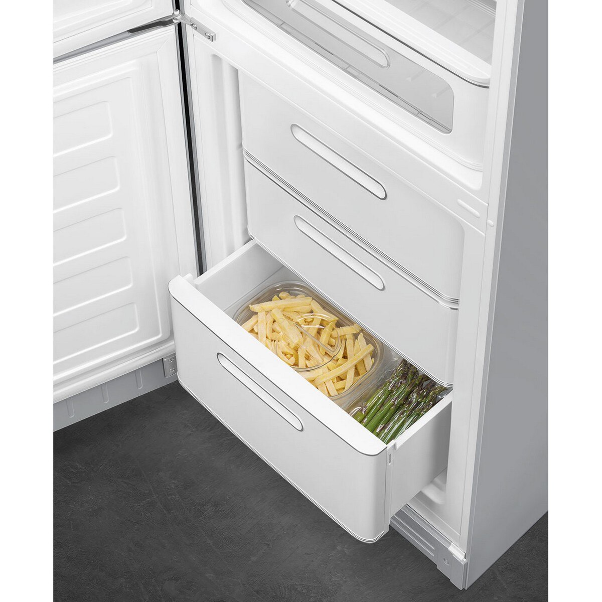 Frigorífico Combinado Smeg Anni 50 FAB32LSV6 Total No Frost com Abertura à Esquerda - Silver Silver-8