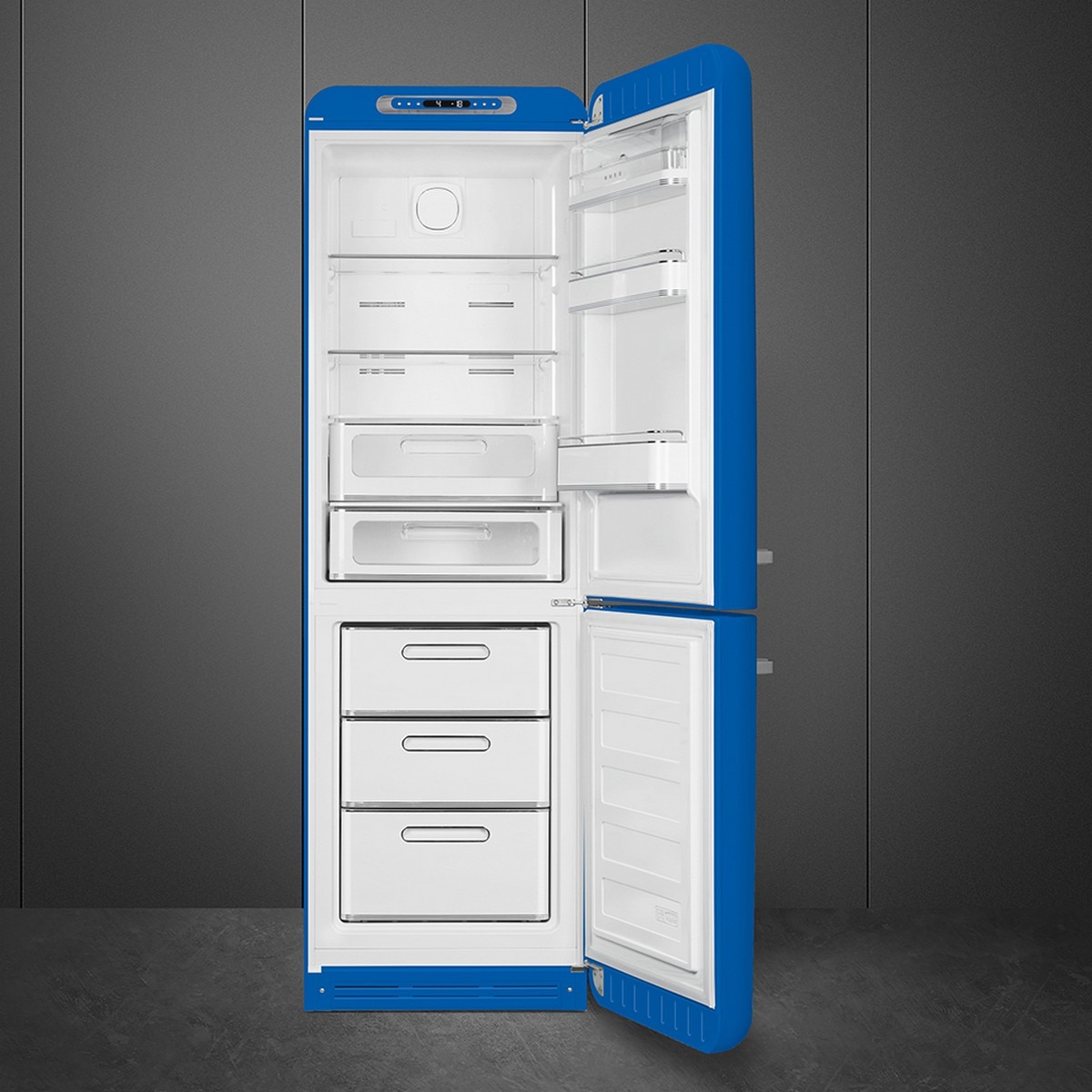 Frigorífico Combinado Smeg Anni 50 FAB32RBE6 Total No Frost com Abertura à Direita - Azul Azul-2