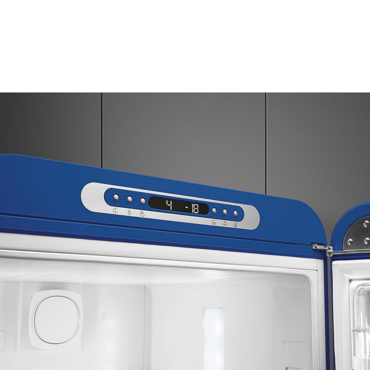 Frigorífico Combinado Smeg Anni 50 FAB32RBE6 Total No Frost com Abertura à Direita - Azul Azul-6