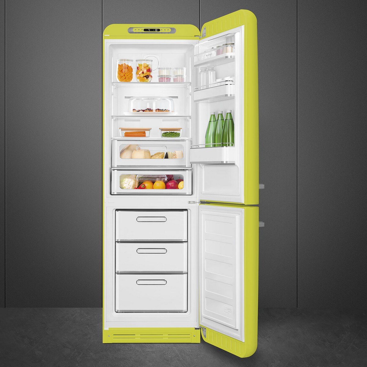 Frigorífico Combinado Smeg Anni 50 FAB32RLI6 Total No Frost com Abertura à Direita - Verde Maçã Verde maçã-2