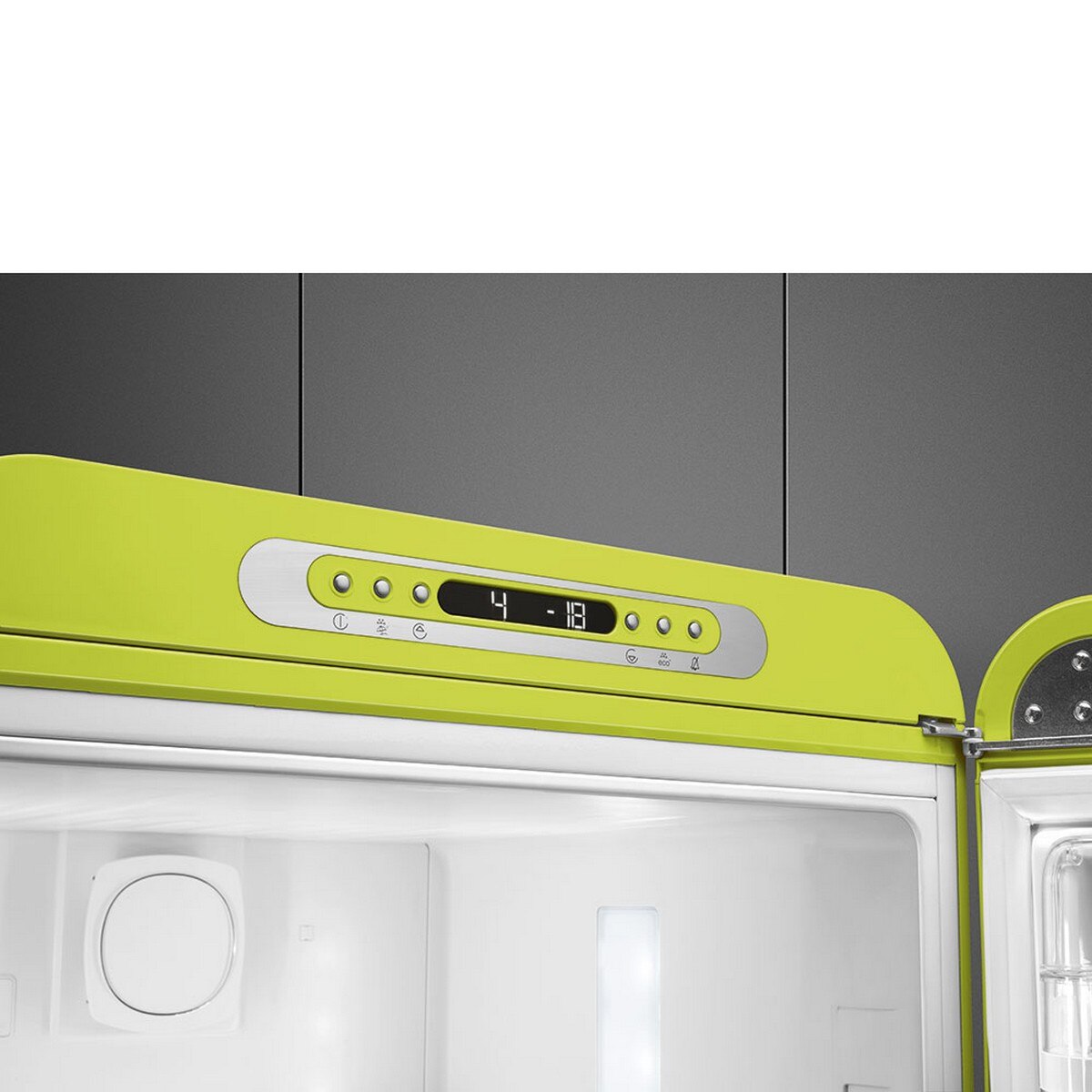 Frigorífico Combinado Smeg Anni 50 FAB32RLI6 Total No Frost com Abertura à Direita - Verde Maçã Verde maçã-7