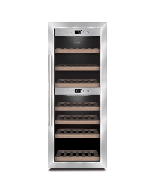 Imagem 0 de Garrafeira Caso WineConfort 380 Smart 5CASOD720G para 38 Garrafas Standard, Tecnologia de Compressor e Controlo Via App - Inox