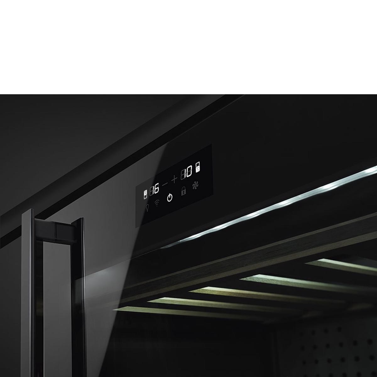 Garrafeira Encastrável Smeg Dolce Stil Novo CVI638RWN3 com Capacidade para 38 Garrafas Standard - Preto Preto-2