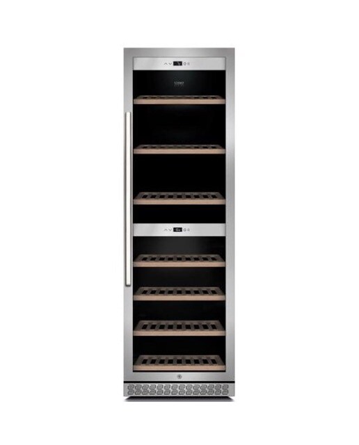 Imagem 0 de Garrafeira Caso WineChef Pro 180 5CASOD779G para 180 Garrafas Standard, Tecnologia de Compressor e Controle Via App - Inox