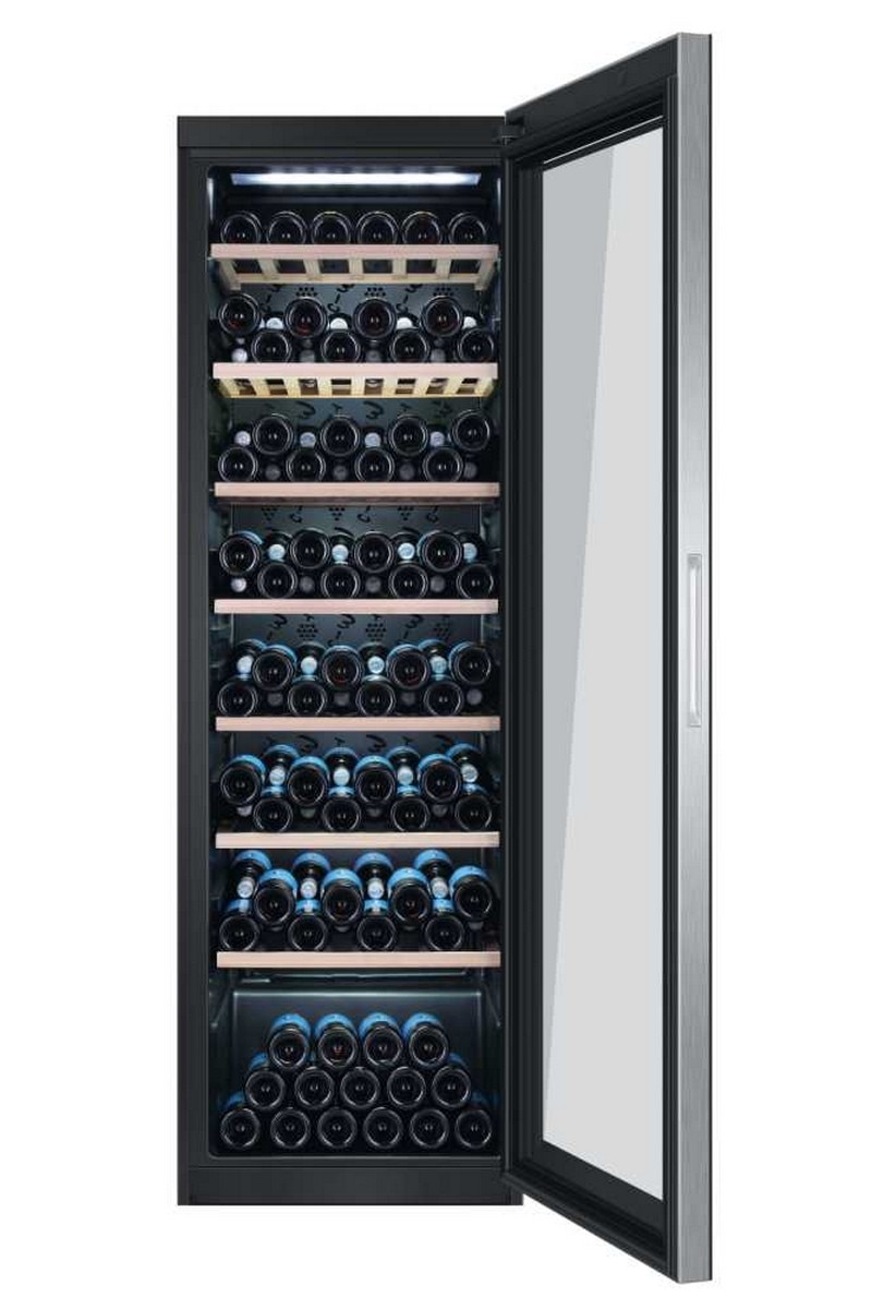 Garrafeira Haier WS171GA com Capacidade para 171 Garrafas Standard de Vinho - Preto e Vidro Preto / Vidro-4