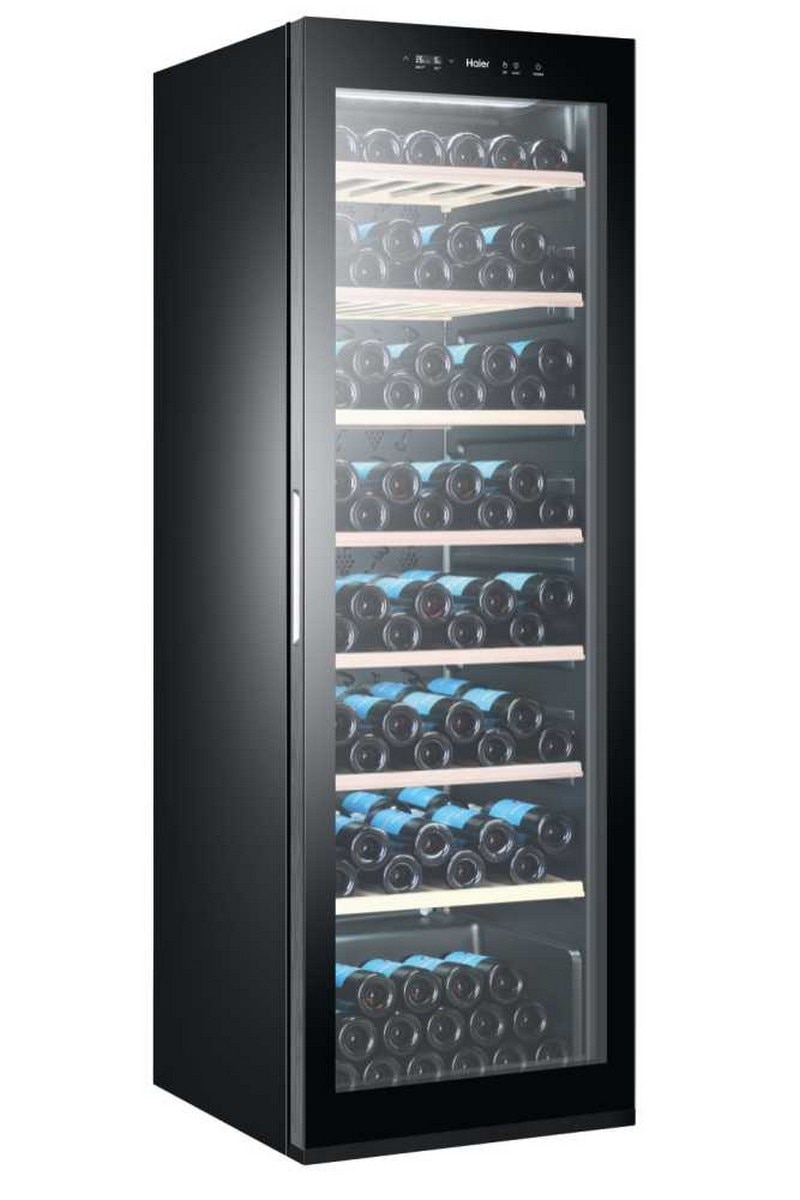 Garrafeira Haier WS171GA com Capacidade para 171 Garrafas Standard de Vinho - Preto e Vidro Preto / Vidro-5