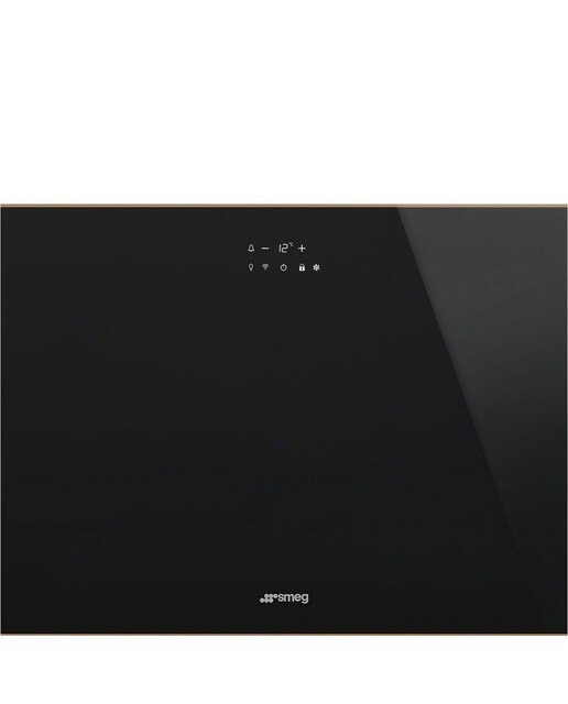 Garrafeira Encastrável Smeg Dolce Stil Novo CVI621RWNR3 Dobradiças à Direita com Capacidade para 21 Garrafas Standard - Preto e Perfis Cobre Preto / Cobre-1