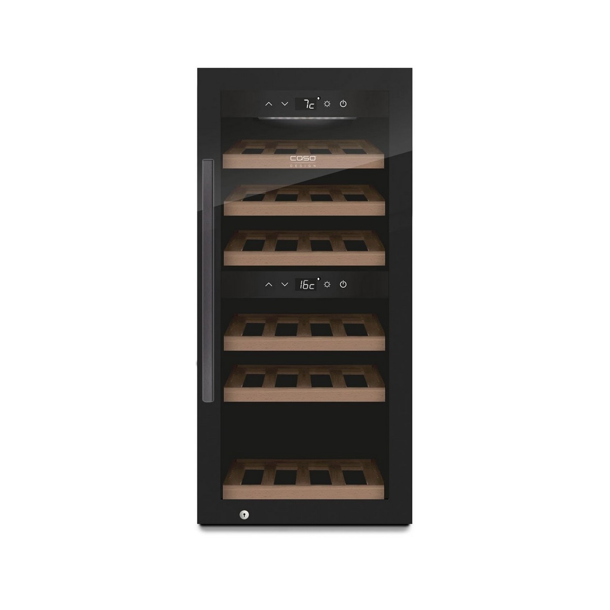 Garrafeira Caso WineExclusive24 Smart 5CASOD718G com Capacidade para 24 Garrafas Standard - Preto Preto-1