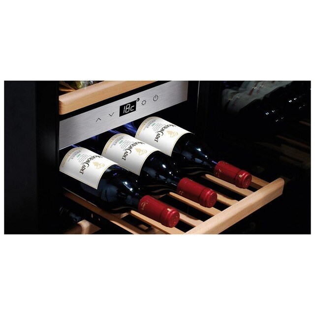 Garrafeira Caso WineChef Pro 126 Smart 5CASOD775G com Capacidade para 126 Garrafas Standard - Inox Inox-2