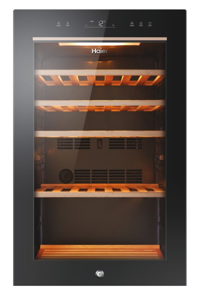 Garrafeira Haier HWS49GA Cave de Vinhos Wine Bank 50 Série 5 e Capacidade de 49 Garrafas Standard - Preto Preto / Vidro-2