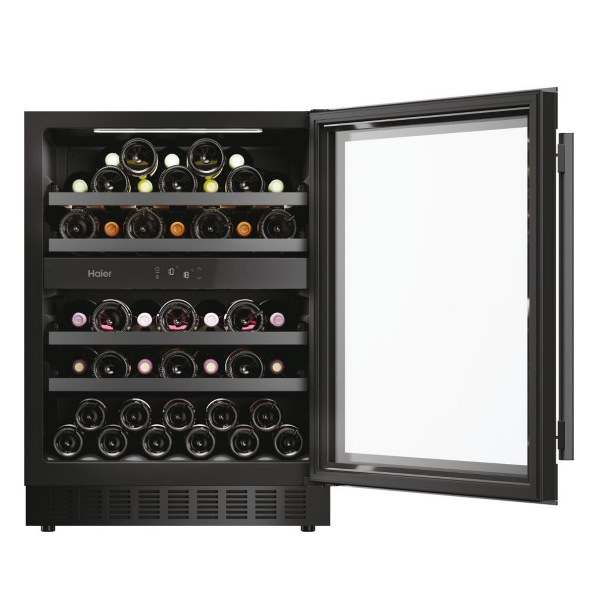 Garrafeira Encastrável Haier Series 6 HAKWBD Wine Bank 60, Capacidade 44 Garrafas Standard - Preto Preto-3