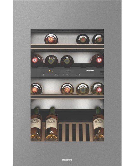 Imagem 0 de Garrafeira Encastrável Miele KWT 6422 iG-1 FlexiFrame e Push2open e para 33 Garrafas Standard - Vidro Cinzento Grafite