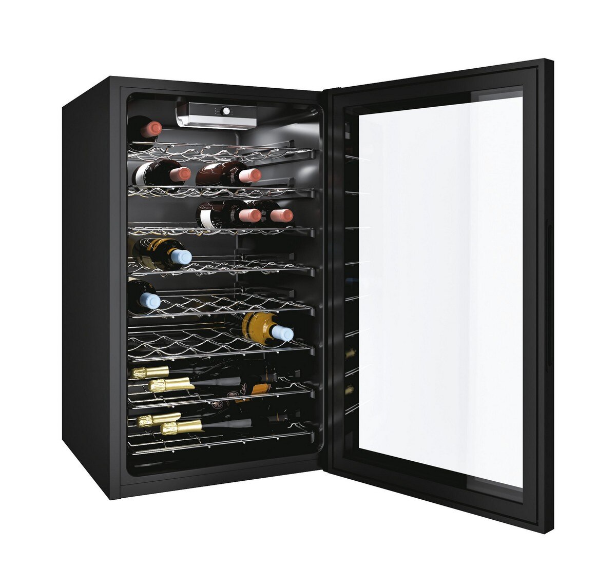 Garrafeira Candy DiVino CWC 150 EM/NF Capacidade de 41 Garrafas Standard - Preto Preto-2