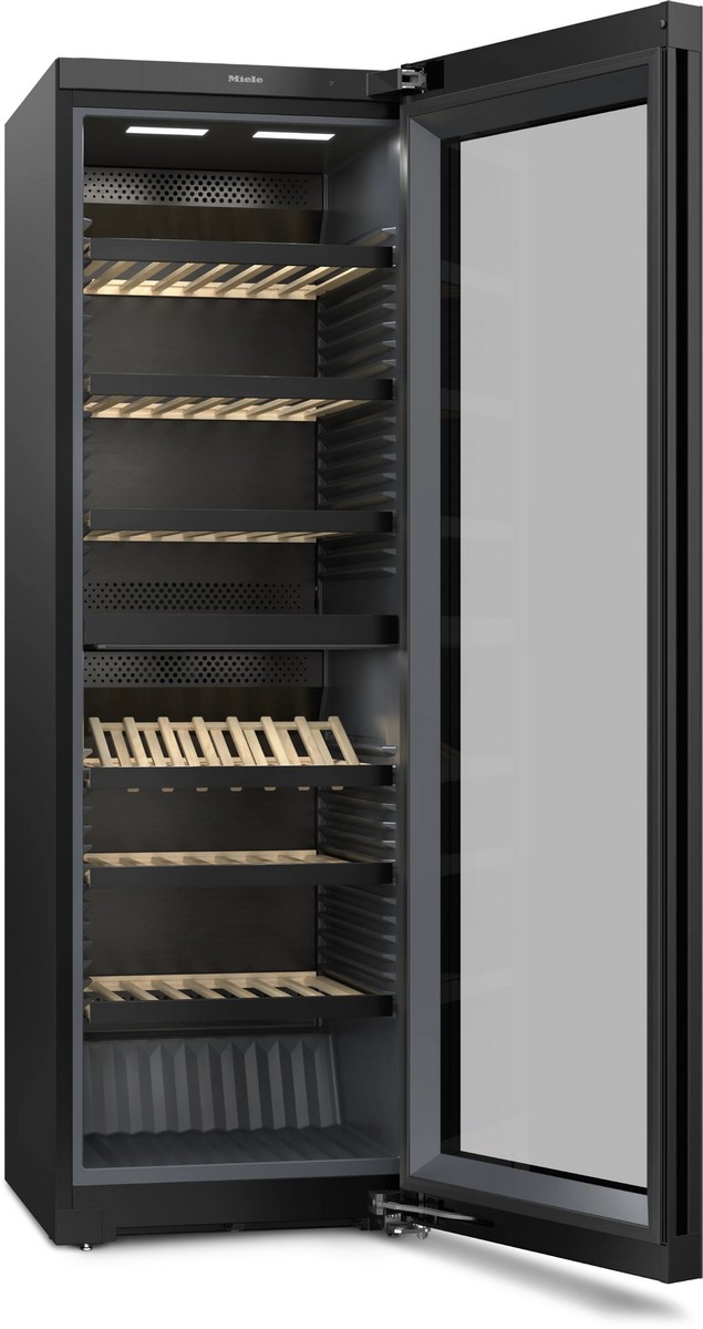 Garrafeira Miele KWTS 4785 F 125 Gala Ed para 153 Garrafas Standard - Vidro Preto Obsidiana Preto Obsidiana-3