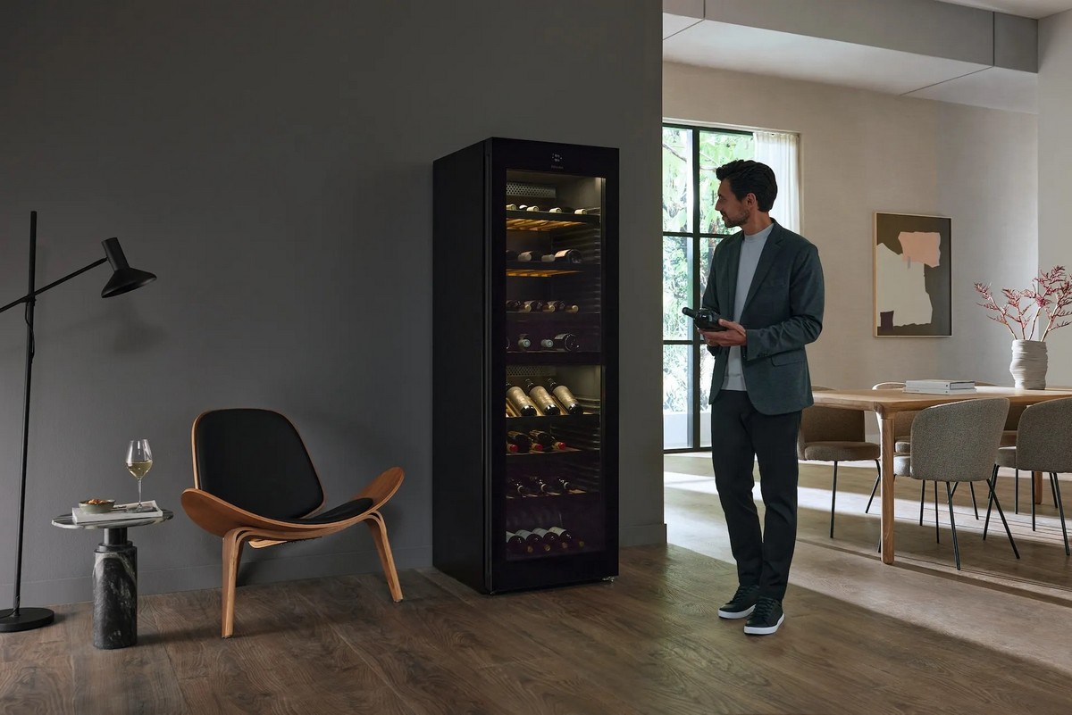 Garrafeira Miele KWTS 4785 F 125 Gala Ed para 153 Garrafas Standard - Vidro Preto Obsidiana Preto Obsidiana-6