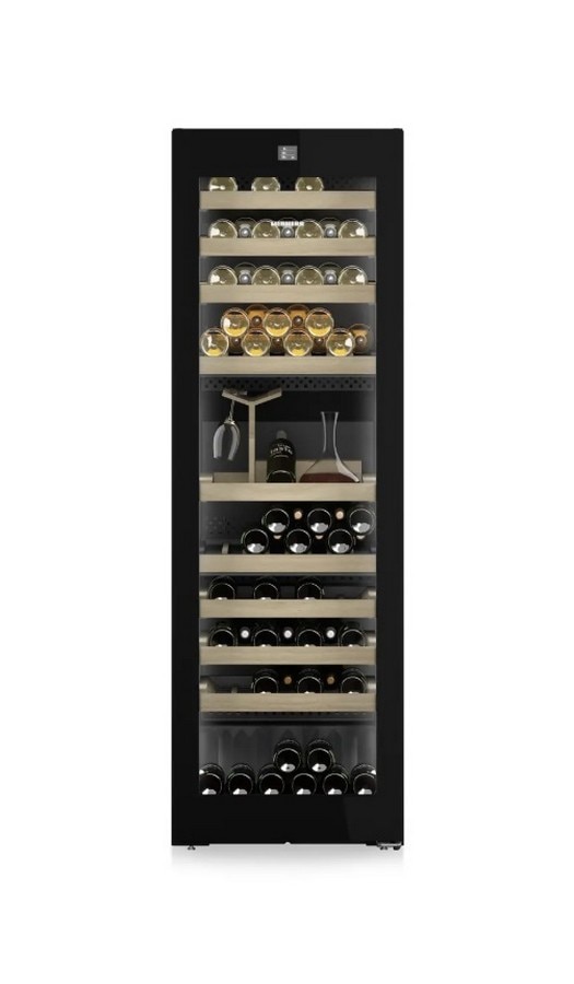 Garrafeira Liebherr Vinidor Selection WPgbi 5283 para 85 Garrafas Standard - Preto Preto/ Vidro-2