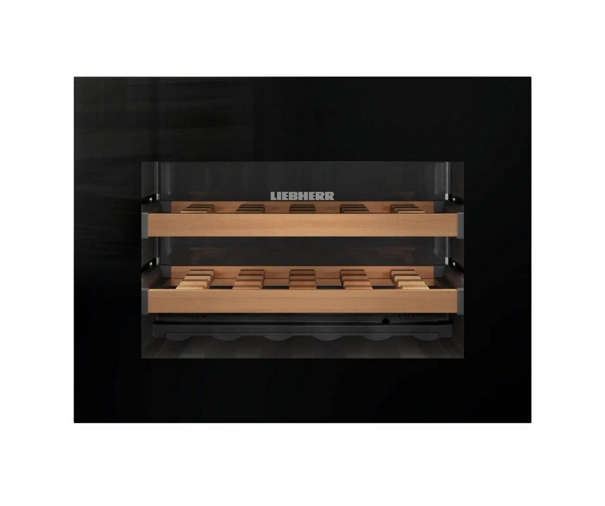 Garrafeira Encastrável Liebherr WKEgb 582 para 18 Garrafas Standard - Preto Preto/ Vidro-2