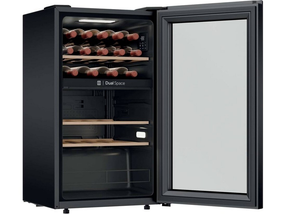 Garrafeira Candy CNWQ4G32G2 de 32 Garrafas e 85 cm - Preto Preto-3