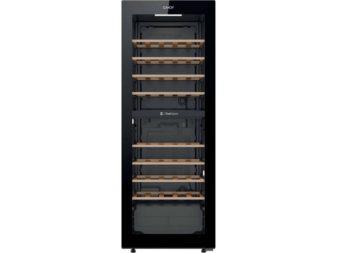Garrafeira Candy CNWQ4G56G2 de 56 Garrafas e 128 cm - Preto Preto-2