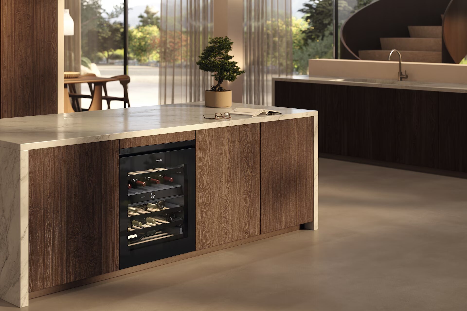 Garrafeira Encastrável Miele KWTUS 7074 F, FlexiFrame, ActiveHumidity, Capacidade para 32 Garrafas Standard - Preto 4