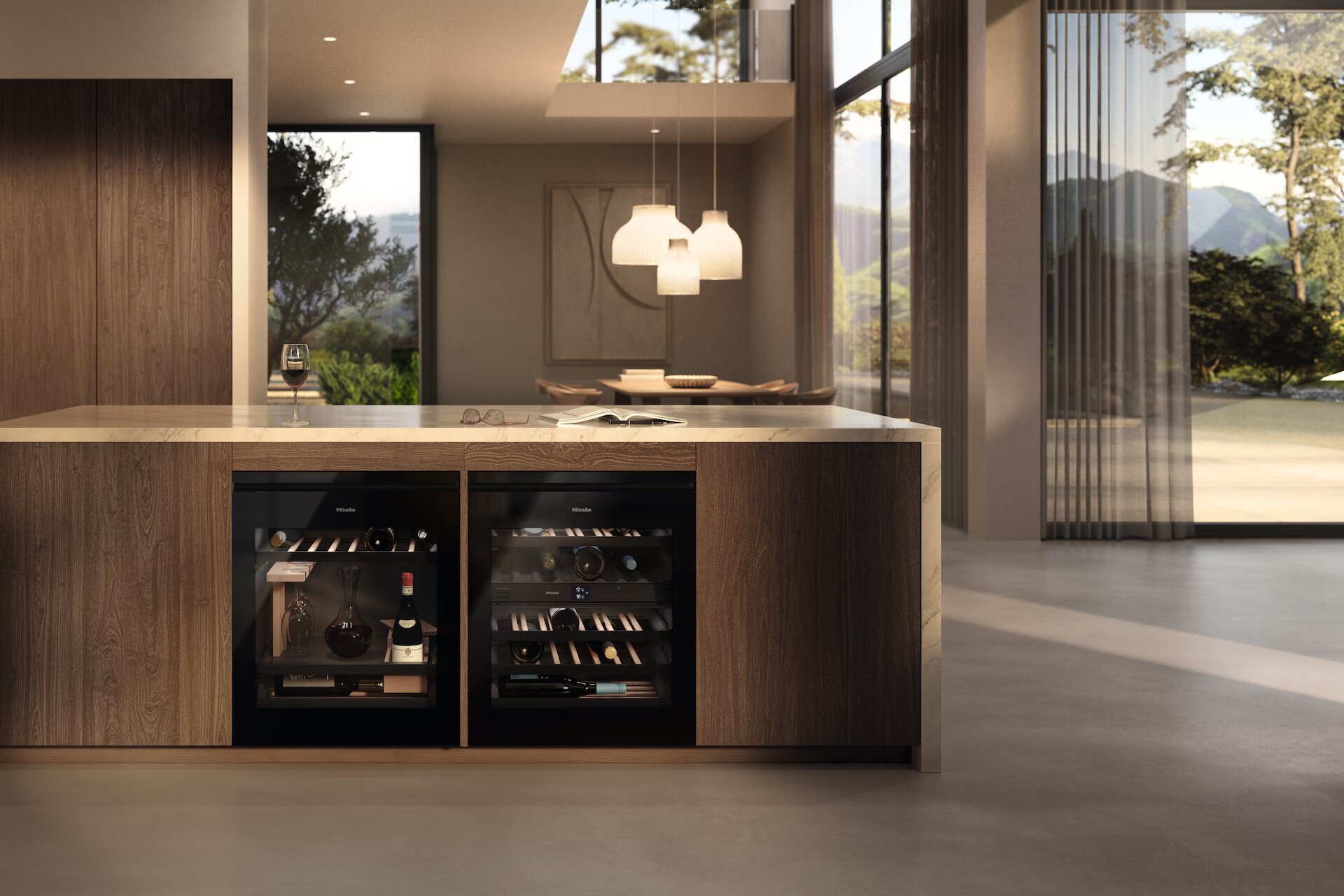 Garrafeira Encastrável Miele KWTUS 7074 F, FlexiFrame, ActiveHumidity, Capacidade para 32 Garrafas Standard - Preto 5