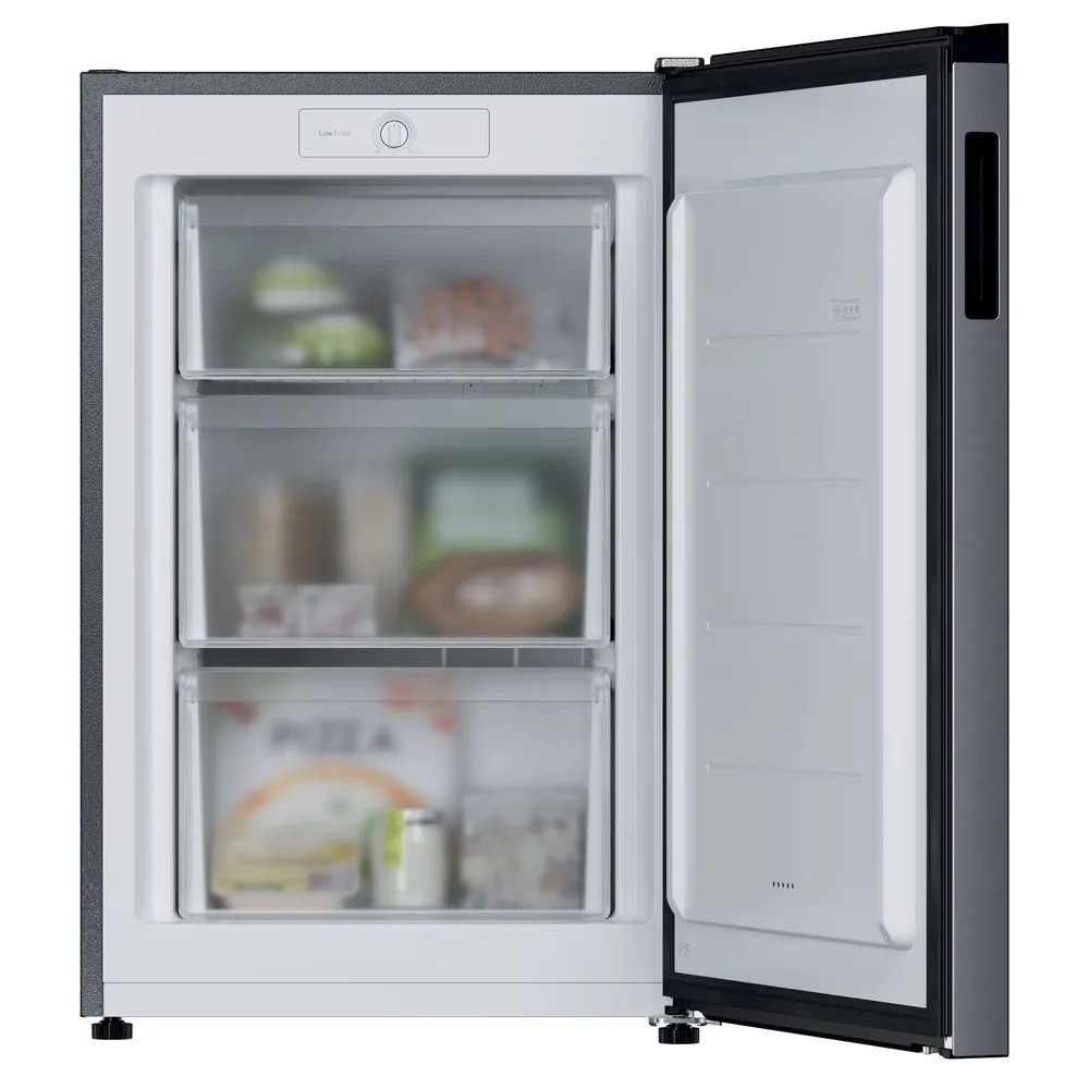 Arca Mini Congeladora Vertical Candy City 300 CNUQ2L58EX Estático e de 86 cm - Cinzento Cinzento/Inox-2