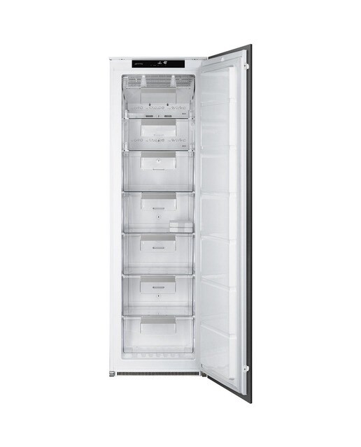 Imagem 0 de Arca Congeladora Vertical Encastrável Smeg Universal S8F174NE No Frost com Dobradiças à Direita e de 177,2 cm - Branco